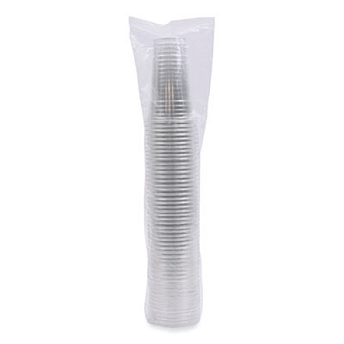 Boardwalk Clear Plastic PET Cups, 24 oz, 50 Cups/Sleeve, 12 Sleeves/Carton (PET24)