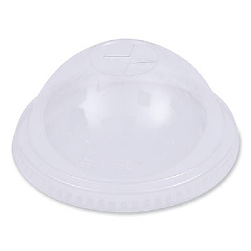Boardwalk PET Cold Cup Dome Lids, Fits 14 oz to 24 oz Cold Cups, Plastic, Clear, 100/Sleeve, 10 Sleeves/Carton (PETDOME)