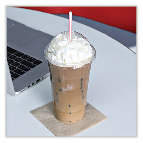 Boardwalk PET Cold Cup Dome Lids, Fits 14 oz to 24 oz Cold Cups, Plastic, Clear, 100/Sleeve, 10 Sleeves/Carton (PETDOME)