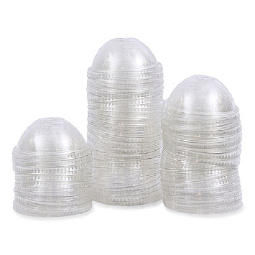 Boardwalk PET Cold Cup Dome Lids, Fits 14 oz to 24 oz Cold Cups, Plastic, Clear, 100/Sleeve, 10 Sleeves/Carton (PETDOME)