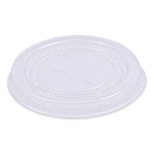 Boardwalk Souffle/Portion Cup Lids, Fits 1.5 oz and 2 oz Portion Cups, Plastic, Clear, 2,500/Carton (PRTLID2)