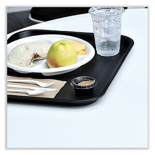 Boardwalk Souffle/Portion Cup Lids, Fits 1.5 oz and 2 oz Portion Cups, Plastic, Clear, 2,500/Carton (PRTLID2)