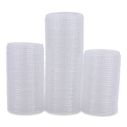 Boardwalk Souffle/Portion Cup Lids, Fits 1.5 oz and 2 oz Portion Cups, Plastic, Clear, 2,500/Carton (PRTLID2)