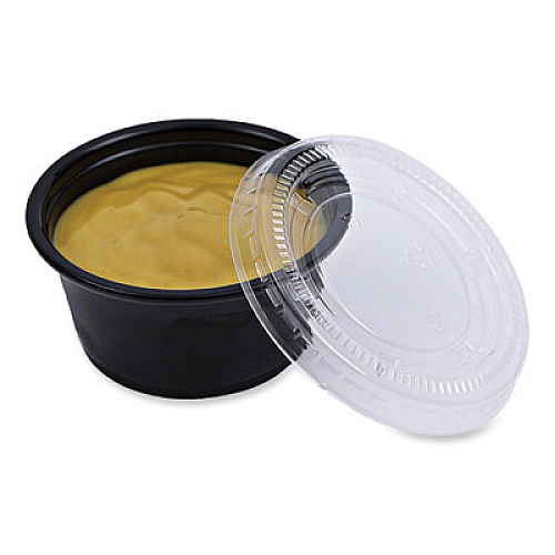 Boardwalk Souffle/Portion Cup Lids, Fits 1.5 oz and 2 oz Portion Cups, Plastic, Clear, 2,500/Carton (PRTLID2)