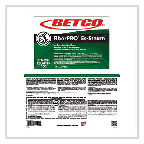 Betco FiberPRO Es-Steam Carpet Cleaner, Country Fresh, 1 gal Bottle, 4/Carton (4020400)