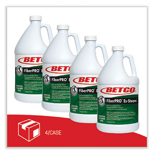 Betco FiberPRO Es-Steam Carpet Cleaner, Country Fresh, 1 gal Bottle, 4/Carton (4020400)