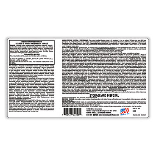 Betco pH7Q Dual Neutral FastDraw Disinfectant Cleaner, Lemon Scent, 67.6 oz Bottle, 4/Carton (3554700)