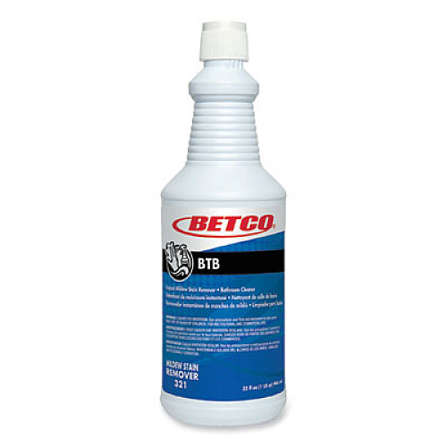 Betco BTB Mildew Stain Remover, Apple, 32 oz Spray Bottle, 12/Carton (3211200)