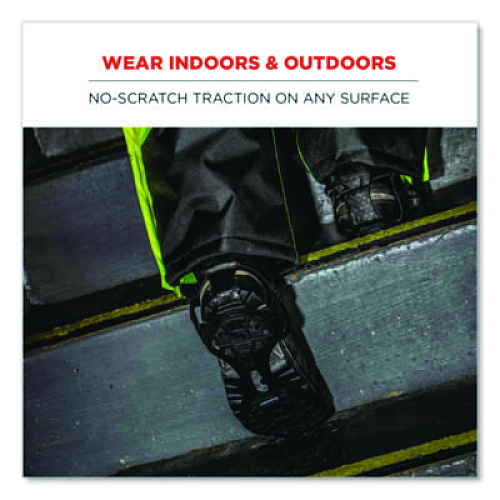 ergodyne Trex 6325 Spikeless Traction Devices, X-Large, Black, Pair (16925)