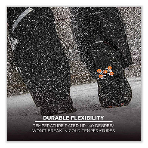 ergodyne Trex 6310 Adjustable Slip-On Ice Cleats, X-Large, Black, Pair (16775)