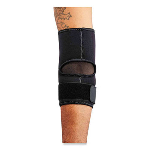ergodyne ProFlex 655 Compression Arm Sleeve with Strap, Small, Black (16582)