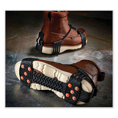 ergodyne Trex 6310 Adjustable Slip-On Ice Cleats, Medium, Black, Pair (16773)