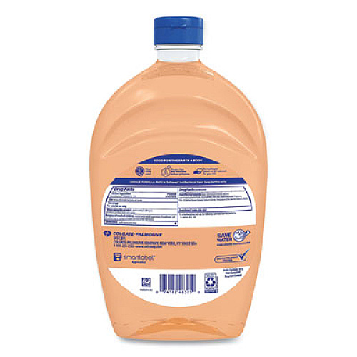 Softsoap Antibacterial Liquid Hand Soap Refill, Fresh Scent, 50 oz, Orange, 6/Carton (46325)