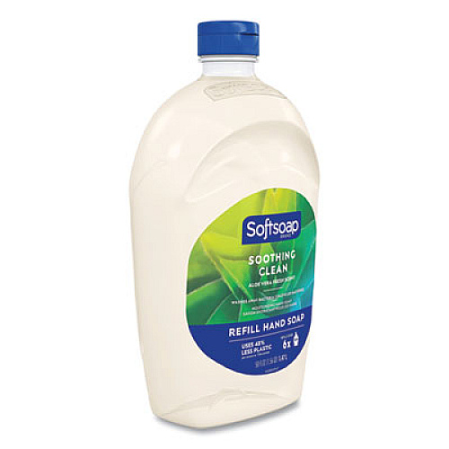 Softsoap Moisturizing Hand Soap Refill with Aloe, Fresh Scent, 50 oz, 6/Carton (45992)
