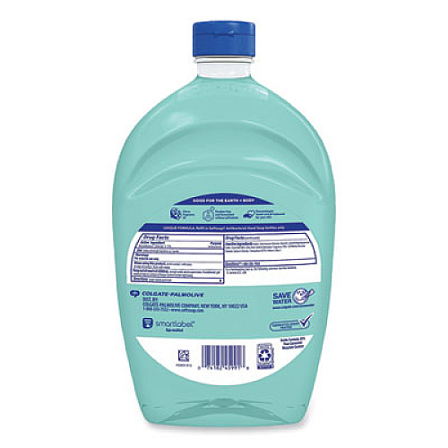 Softsoap Antibacterial Liquid Hand Soap Refill, Fresh Scent, 50 oz, Green, 6/Carton (45991)