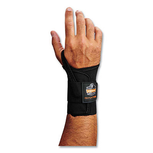 ergodyne ProFlex 4000 Single Strap Wrist Support, Small, Fits Left Hand, Black (70012)