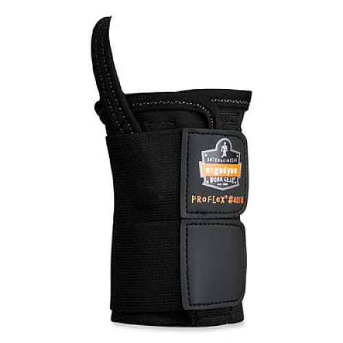 ergodyne ProFlex 4010 Double Strap Wrist Support, Small, Fits Left Hand, Black (70032)