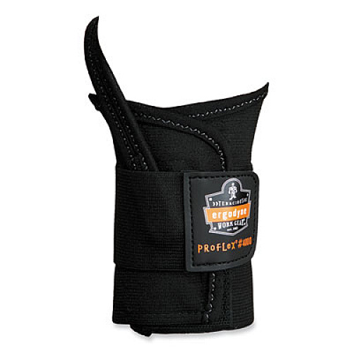 ergodyne ProFlex 4000 Single Strap Wrist Support, Small, Fits Right Hand, Black (70002)