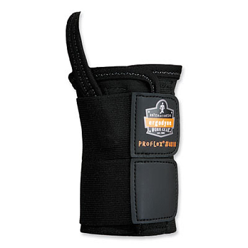 ergodyne ProFlex 4010 Double Strap Wrist Support, X-Large, Fits Left Hand, Black (70038)