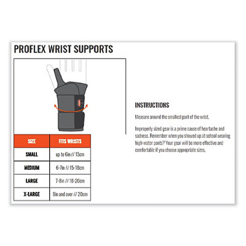 ergodyne ProFlex 4000 Single Strap Wrist Support, Medium, Fits Right Hand, Tan (70104)