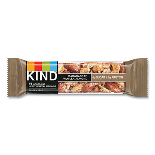 KIND Nuts and Spices Bar, Madagascar Vanilla Almond, 1.4 oz, 12/Box (17850)
