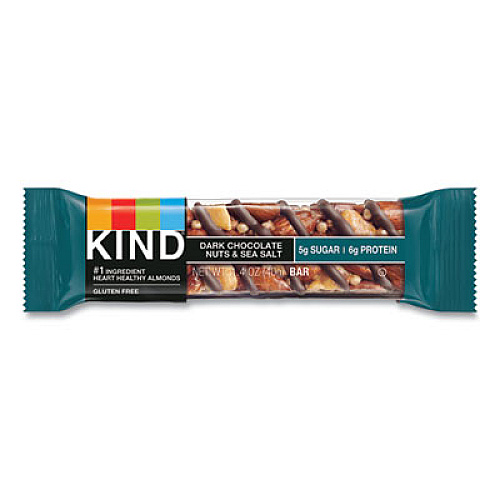 KIND Nuts and Spices Bar, Dark Chocolate Nuts and Sea Salt, 1.4 oz, 12/Box (17851)