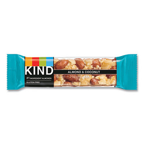 KIND Fruit and Nut Bars, Almond and Coconut, 1.4 oz, 12/Box (17828)
