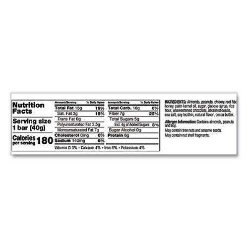 KIND Nuts and Spices Bar, Dark Chocolate Nuts and Sea Salt, 1.4 oz, 12/Box (17851)