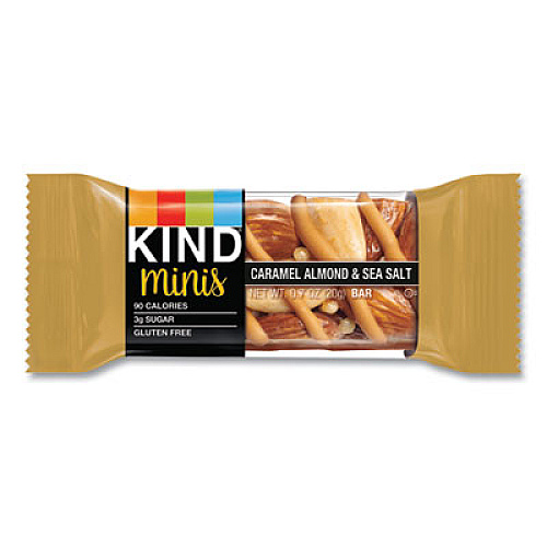 KIND Minis, Caramel Almond Nuts/Sea Salt, 0.7 oz, 10/Pack (27960)
