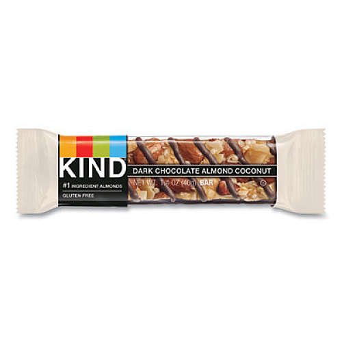 KIND Fruit and Nut Bars, Dark Chocolate Almond and Coconut, 1.4 oz Bar, 12/Box (19987)