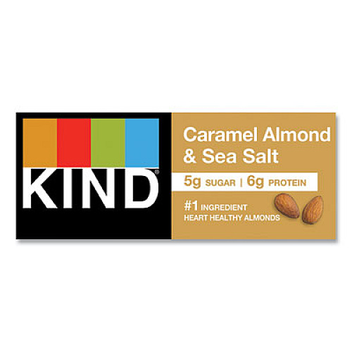 KIND Nuts and Spices Bar, Caramel Almond and Sea Salt, 1.4 oz Bar, 12/Box (18533)