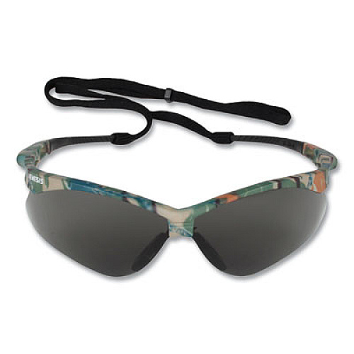KleenGuard Nemesis Safety Glasses, Camo Half Frame, Smoke Dual Lens, 12/Box (22609BX)