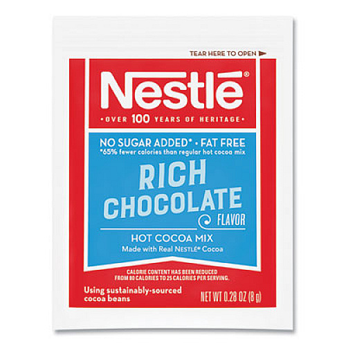Nestl Hot Cocoa Mix, Rich Chocolate, 0.28 oz Packet, 30 Packets/Box, 6 Boxes/Carton (61411CT)