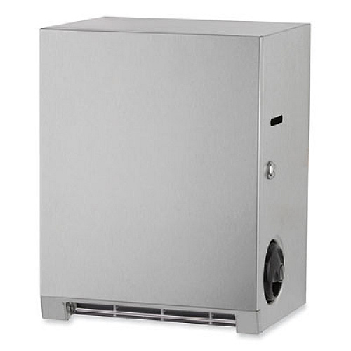 Bobrick Surface-Mounted Roll Paper Towel Dispenser, 11.69 x 8.94 x 15, Satin Stainless Steel (2860)