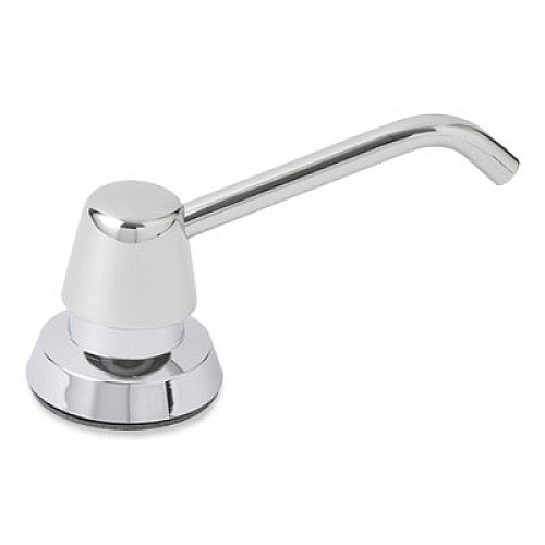 Bobrick Manual Top-Fill Liquid Soap Dispenser, 4" Spout, 20 oz, 5.63 x 5.63 x 11.25, Chrome (8221)