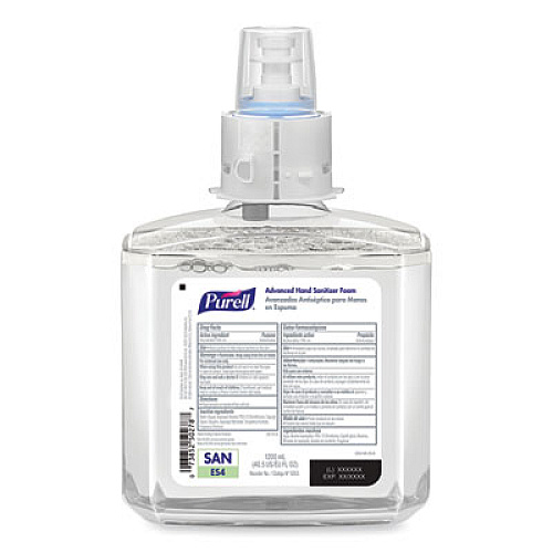 PURELL Advanced Hand Sanitizer Foam, For ES4 Dispensers, 1,200 mL Refill, Refreshing Scent, 2/Carton (505302)