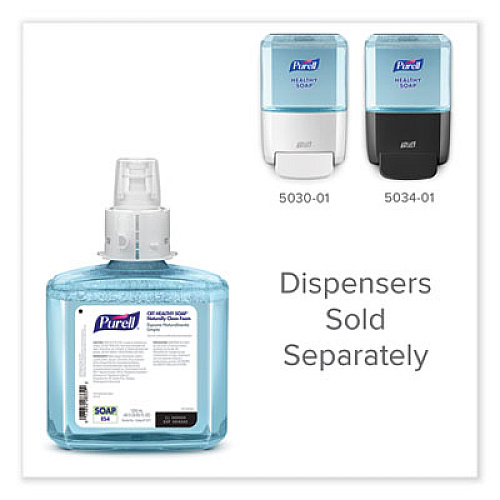 PURELL CLEAN RELEASE Technology HEALTHY SOAP Naturally Clean Foam Refill, For ES4 Dispensers, Citrus Scent, 1,200 mL, 2/Carton (507102)