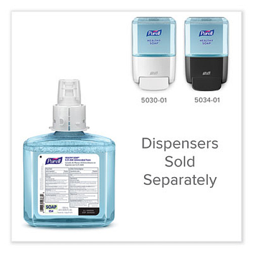 PURELL HEALTHY SOAP 0.5% BAK Antimicrobial Foam Refill, For ES4 Dispensers, Light Citrus Floral Scent, 1,200 mL, 2/Carton (507902)