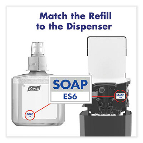 PURELL CLEAN RELEASE Technology HEALTHY SOAP Naturally Clean Foam Refill, For ES6 Dispensers, Fragrance-Free, 1,200 mL, 2/Carton (647002CT)