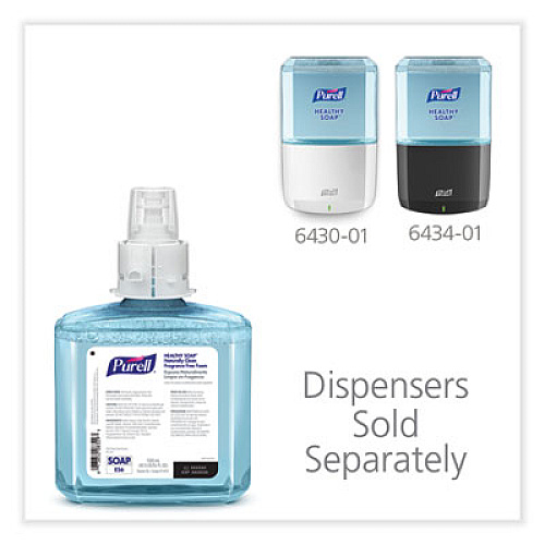 PURELL CLEAN RELEASE Technology HEALTHY SOAP Naturally Clean Foam Refill, For ES6 Dispensers, Fragrance-Free, 1,200 mL, 2/Carton (647002CT)
