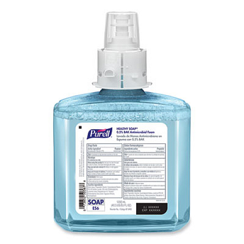 PURELL HEALTHY SOAP 0.5% BAK Antimicrobial Foam Refill, For ES6 Dispensers, Light Citrus Floral Scent, 1,200 mL, 2/Carton (648002)