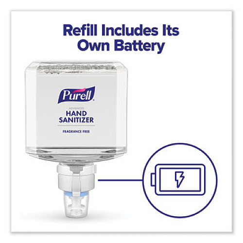 PURELL Advanced Hand Sanitizer Foam, For ES8 Dispensers, 1,200 mL Refill, Clean Scent, 2/Carton (775302)