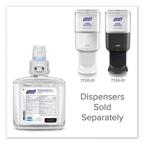 PURELL Advanced Hand Sanitizer Foam, For ES8 Dispensers, 1,200 mL Refill, Clean Scent, 2/Carton (775302)