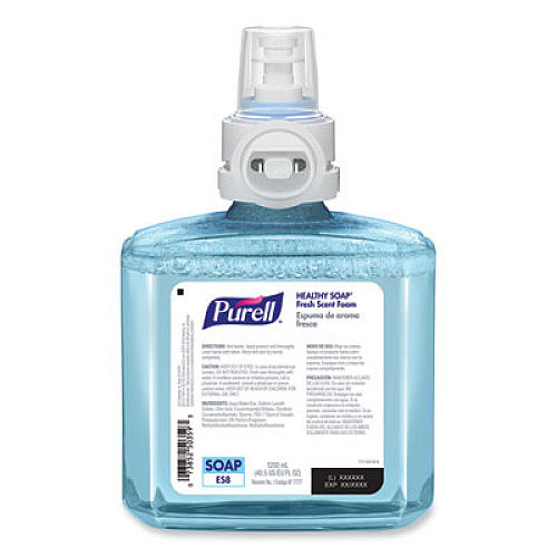PURELL HEALTHY SOAP Foam Refill, For ES8 Dispensers, Fresh Scent, 1,200 mL, 2/Carton (777702)