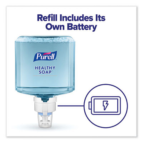 PURELL HEALTHY SOAP 0.5% BAK Antimicrobial Foam Refill, For ES8 Dispensers, Light Citrus Floral Scent, 1,200 mL, 2/Carton (777902)