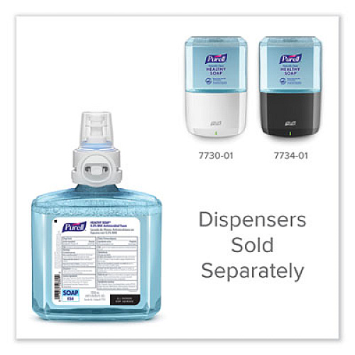 PURELL HEALTHY SOAP 0.5% BAK Antimicrobial Foam Refill, For ES8 Dispensers, Light Citrus Floral Scent, 1,200 mL, 2/Carton (777902)