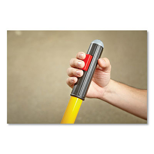 Rubbermaid Commercial HYGEN Pulse Microfiber Spray Mop System, 17" Microfiber Head, 52" Yellow Plastic Handle (1835528)
