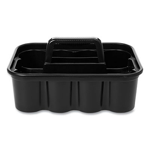 Rubbermaid Commercial Commercial Deluxe Carry Caddy, Eight Compartments, 15 x 7.4, Black (315488BLA)