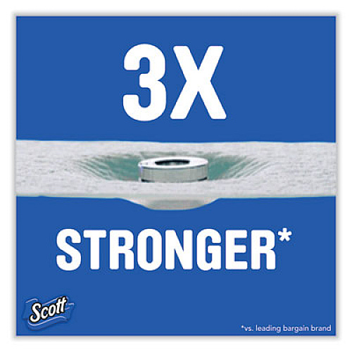 Scott ComfortPlus Toilet Paper, Mega Roll, Septic Safe, 1-Ply, White, 425 Sheets/Roll, 12 Rolls/Pack (54245)