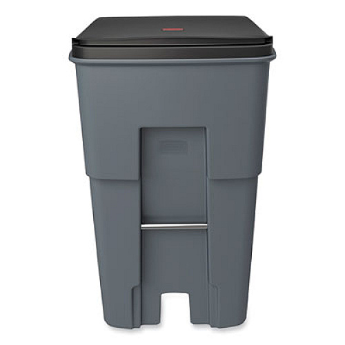 Rubbermaid Commercial Brute Roll-Out Heavy-Duty Container, 95 gal, Polyethylene, Gray (9W22GY)
